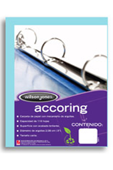 CARPETA ARG.  1"   CART.AZUL CL.ACCORING