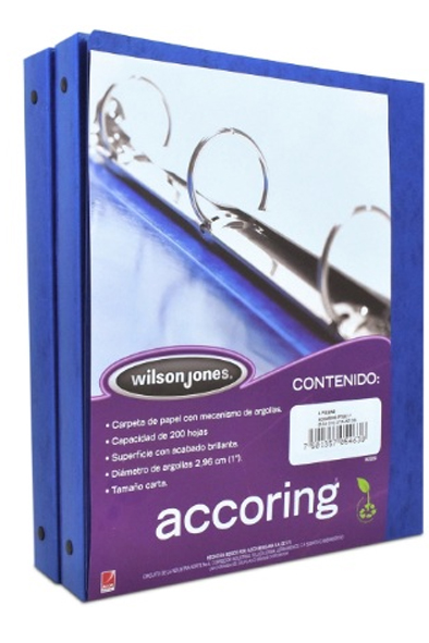 CARPETA ARG.  1"   CART.AZUL OB.ACCORING