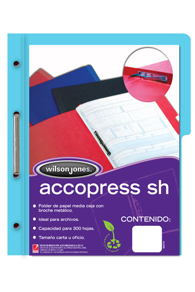 CARPETA C/BROCHE CTA AZUL CL. MC/NP ACCO