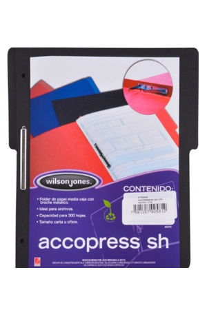CARPETA C/BROCHE OFI NEGRO    MC/MP ACCO