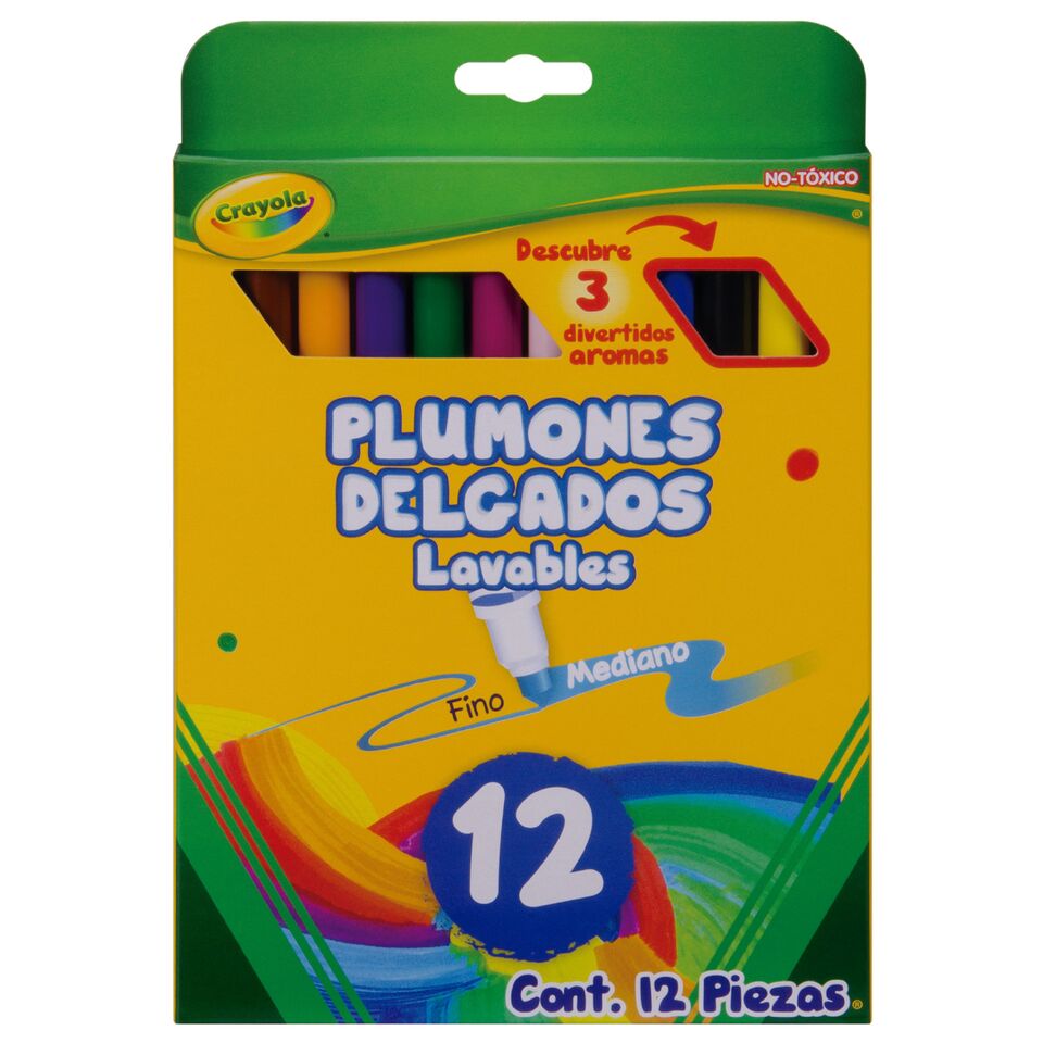 PLUMIN LAV. CRAYOLA C/12  COLORES