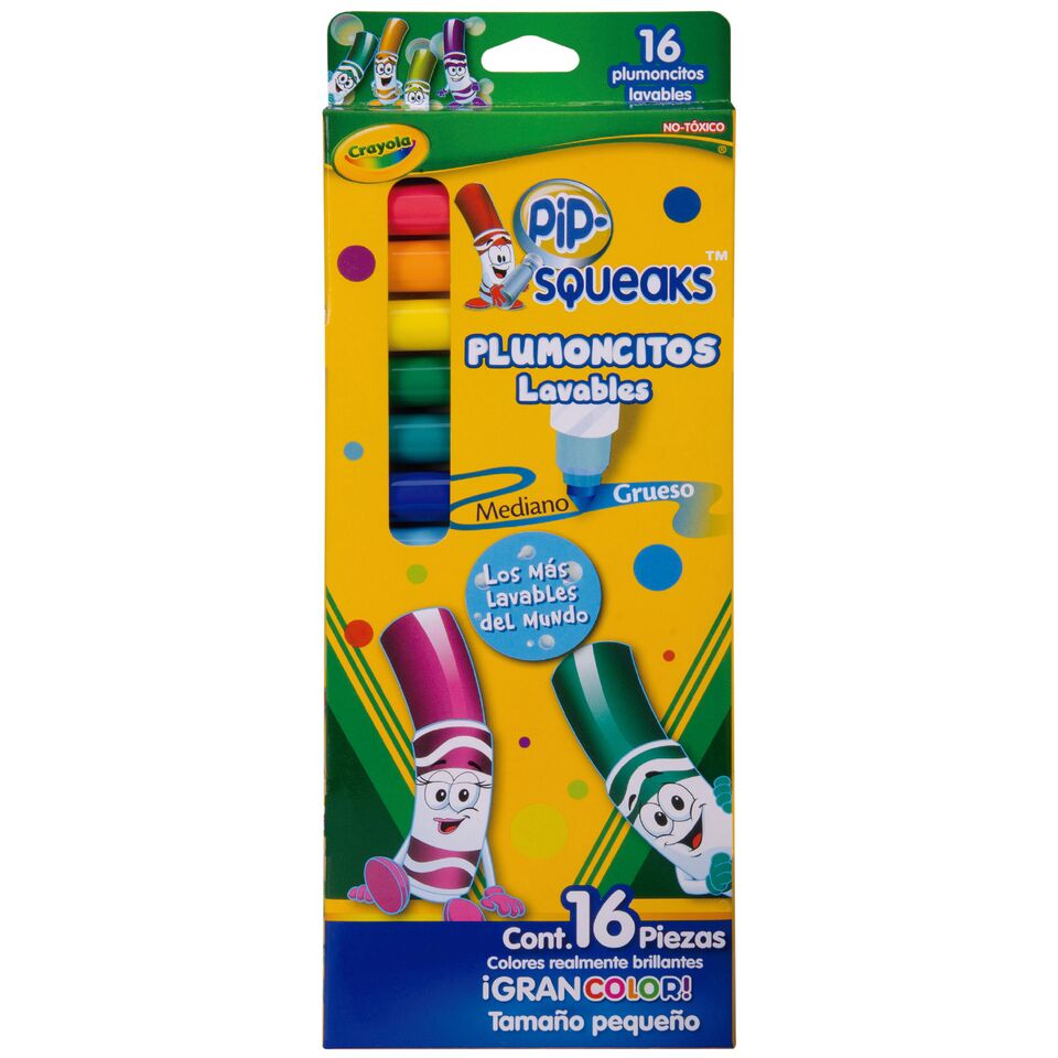 PLUMIN LAV. CRAYOLA C/16  COLORES
