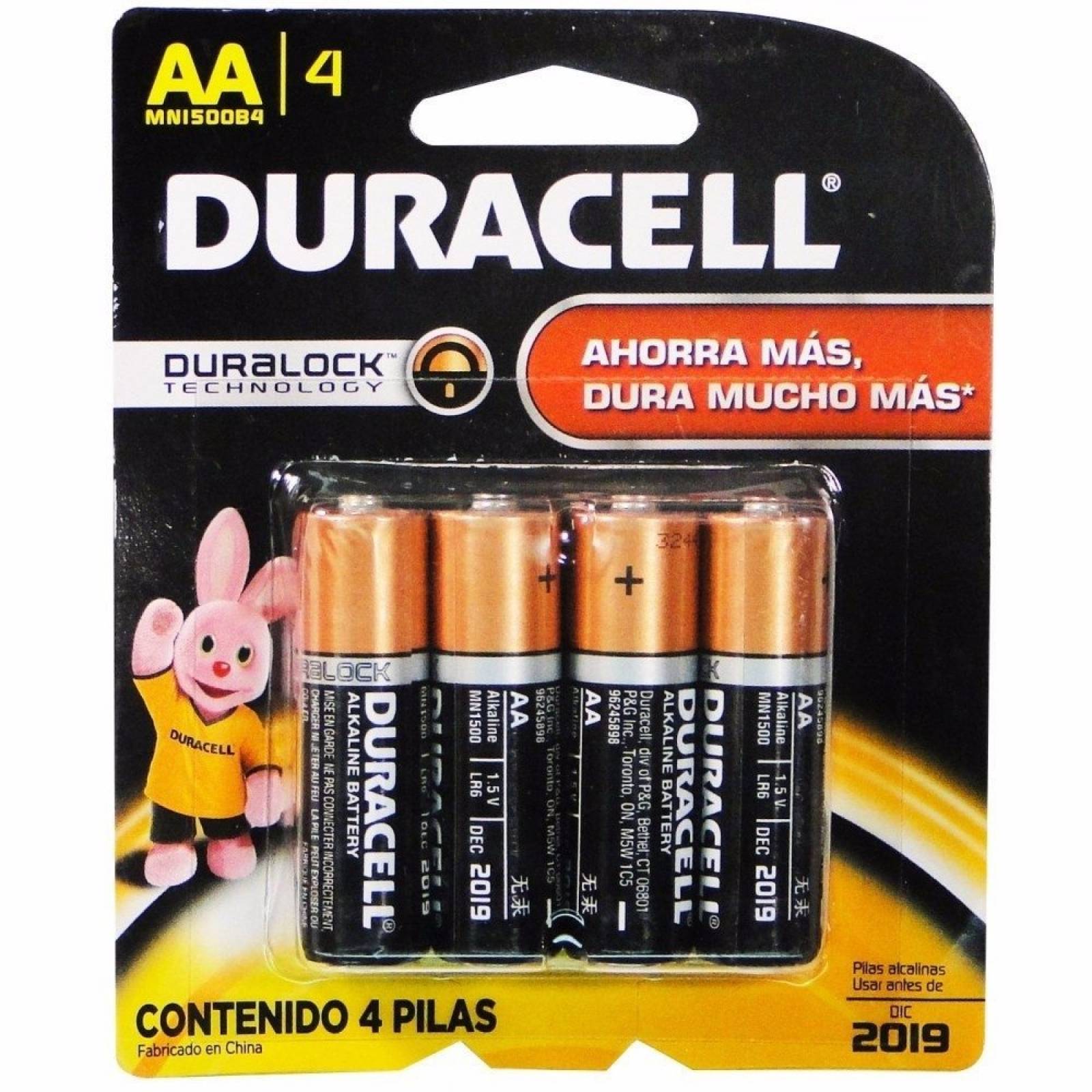 BATERIA ALKALINA "AA"   C/04    DURACELL 760643 600017 001029