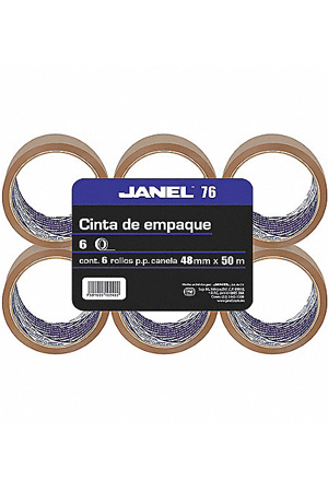 CINTA P/EMPAQUE CANELA  48X50 C/6  JANEL