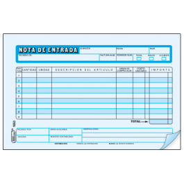 BLOCK 1053 NOTA DE ENTRADA DUP.25JG PCFO 908960 NE-1053 PCFOR