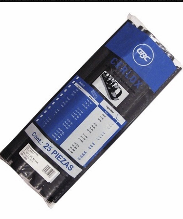 ARILLO PLAST. C/25 200H    1" NGO    GBC 000629 M080610