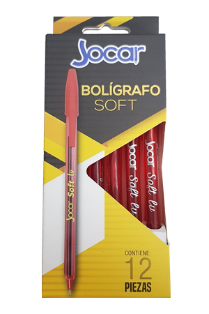 BOLIGRAFO MED. B12R   ROJO    C/12 JOCAR 633607