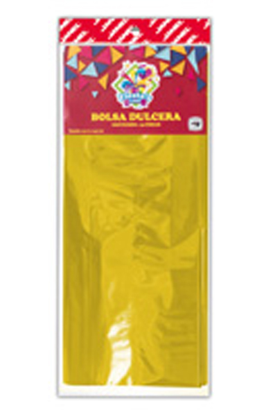 BOLSA CELOFAN DULCERA LAQ.GDE.AMARI.C/25 656398 BL0004LS03 JA