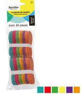 PALITOS MAD.CUCHARITA COLORES 6.5CM C/60 PM65C BARRILITO 9684