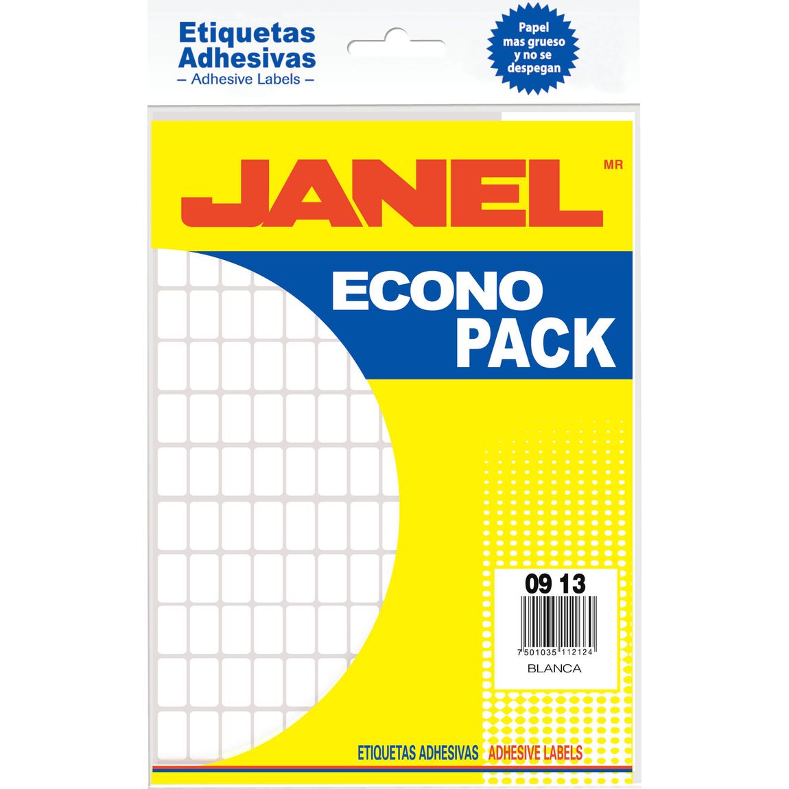 ETIQUETA ADHES. 09X13 BCA. ECONO P.JANEL