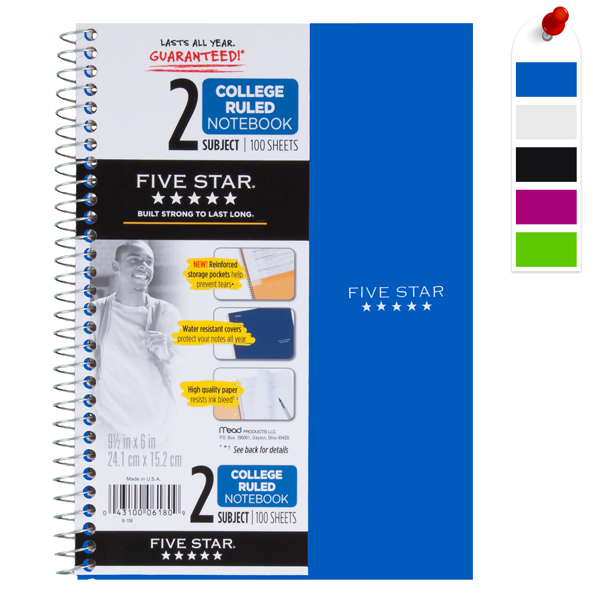 CUAD.PROF.150H FIVE STAR   RYA 3M   MEAD 060505 6050