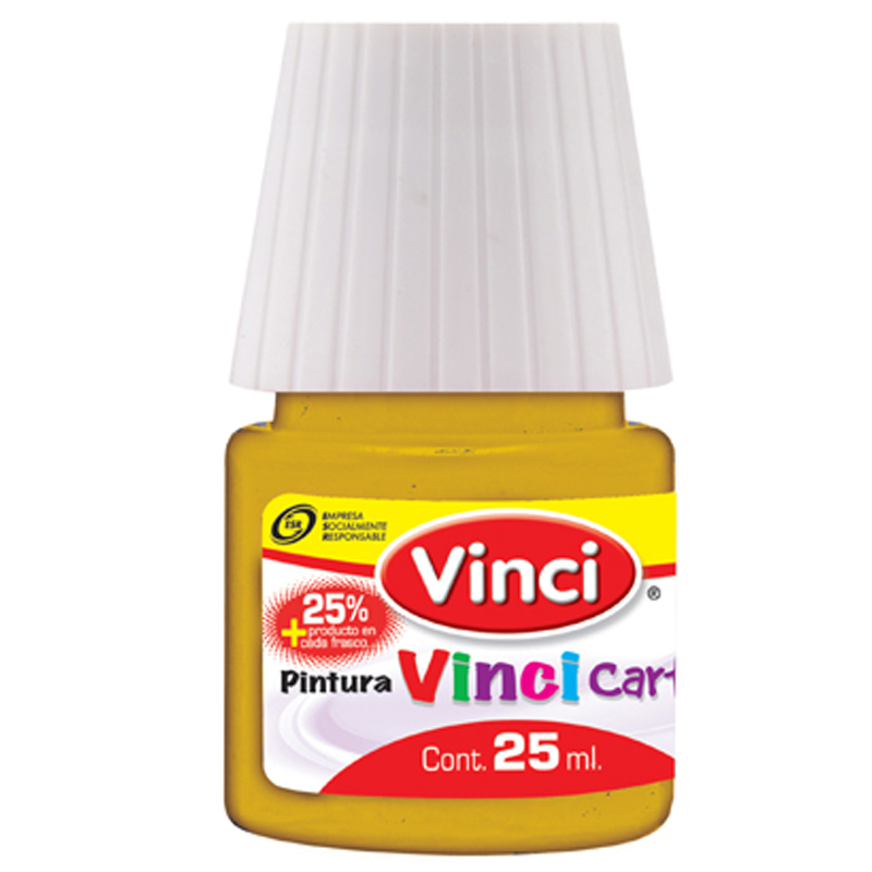 PINTURA CARTEL  25ML AMAR.MED.C/10 VINCI