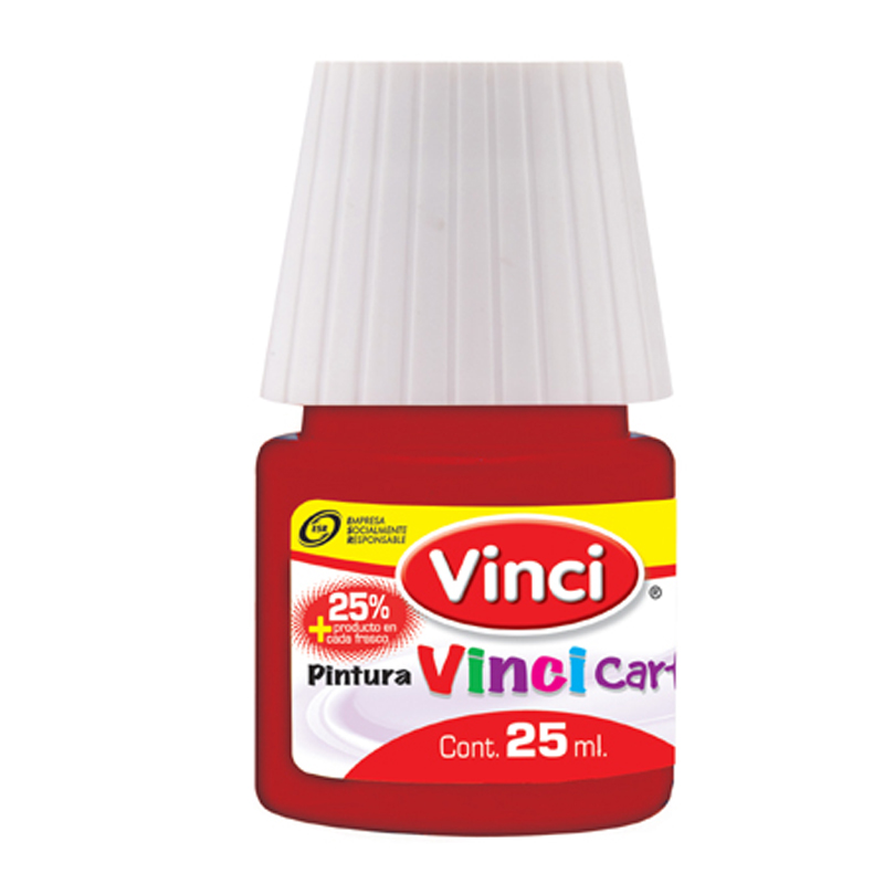 PINTURA CARTEL  25ML RJ.C.CAR.C/10 VINCI