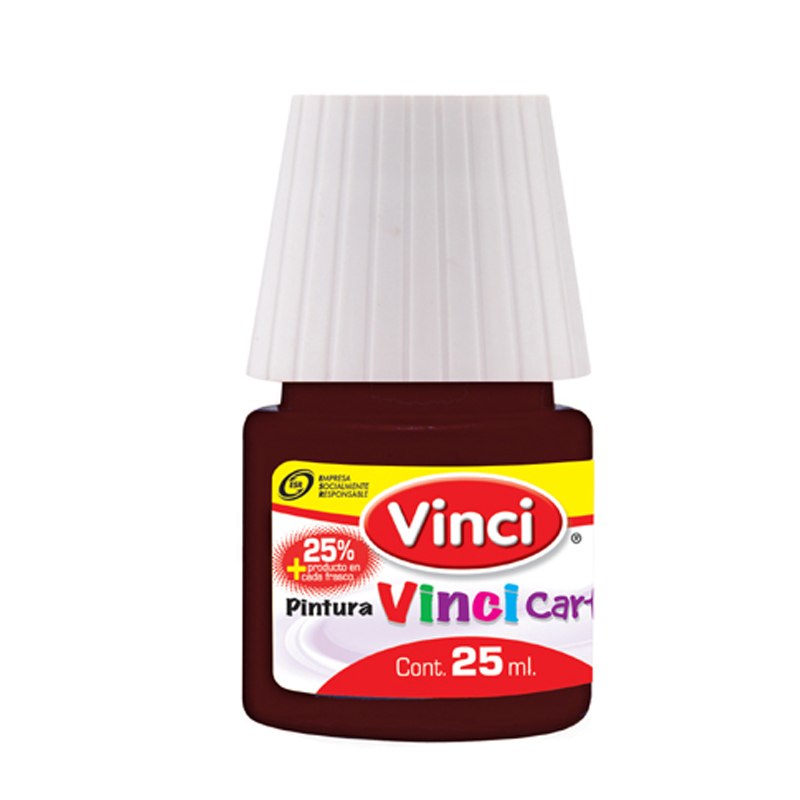 PINTURA CARTEL  25ML CAFE     C/10 VINCI