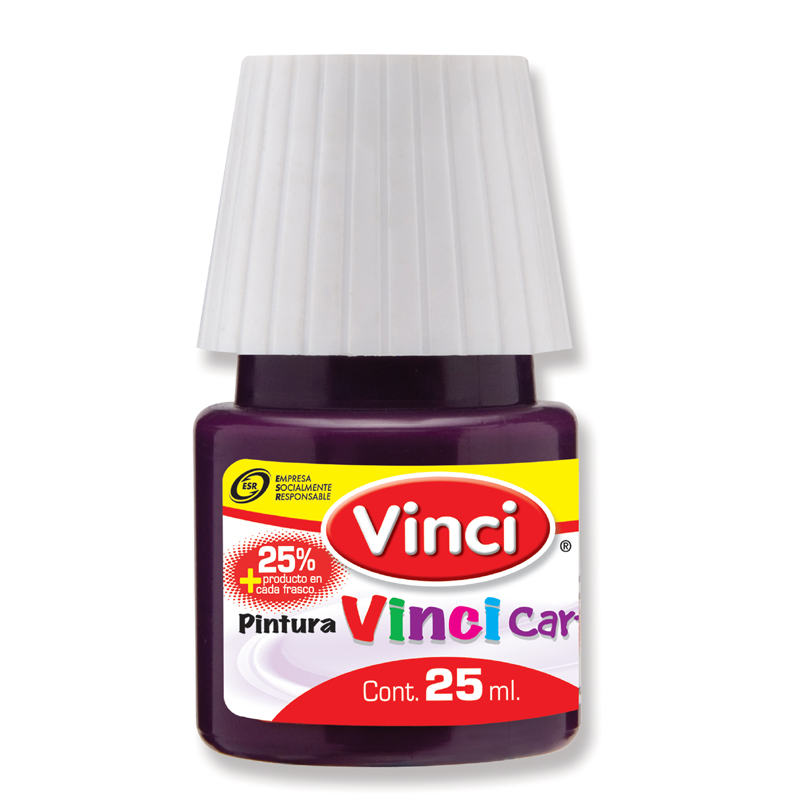 PINTURA CARTEL  25ML VIOLETA  C/10 VINCI