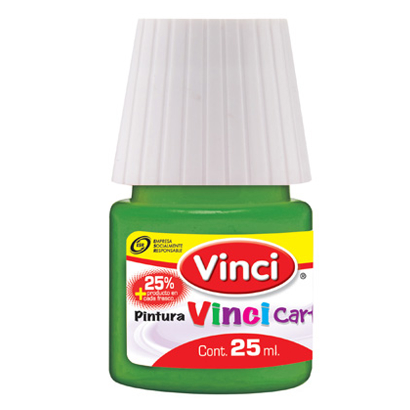 PINTURA CARTEL  25ML VDE AMAR.C/10 VINCI