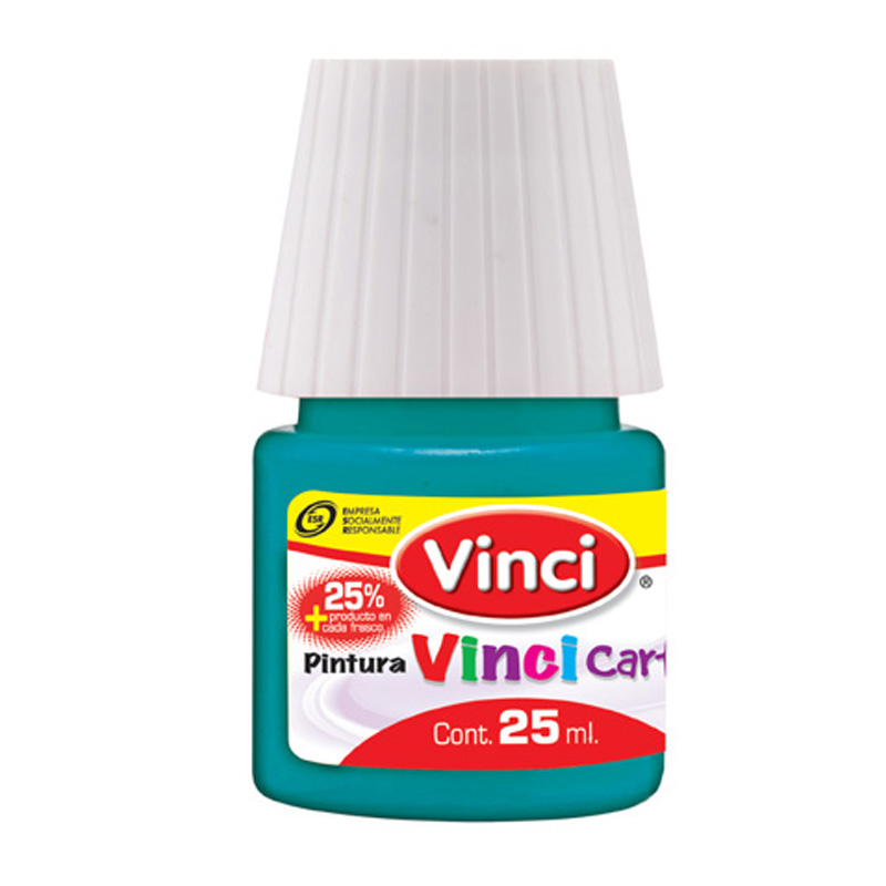 PINTURA CARTEL  25ML AZL.TURQ.C/10 VINCI