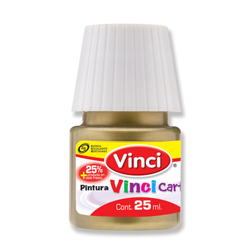 PINTURA CARTEL  25ML ORO RICO C/10 VINCI