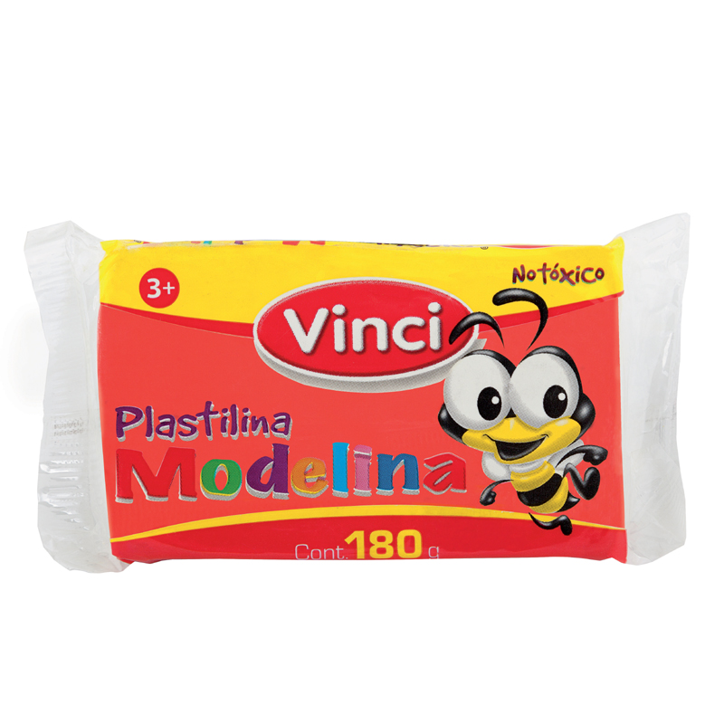 PLASTILINA MARQUETA ROJO           VINCI