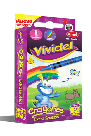 CRAYON JUMBO C/12 VIVIDEL          DIXON