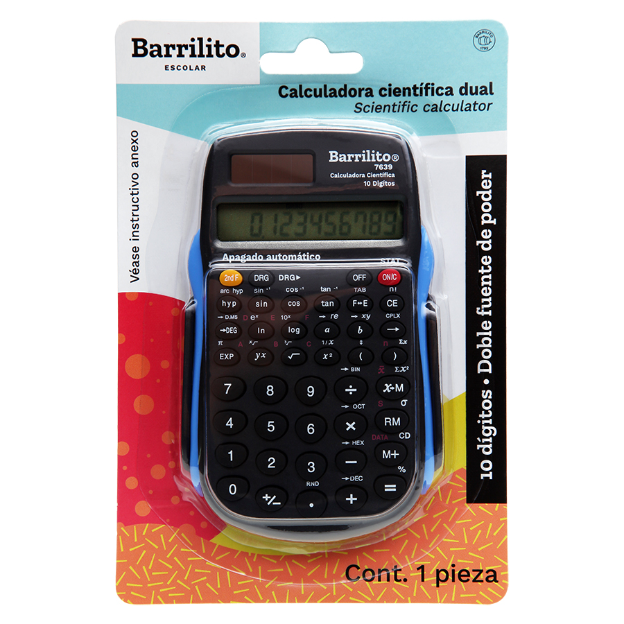 CALCULADORA CIENT. 10 DIG.7639 BARRILITO