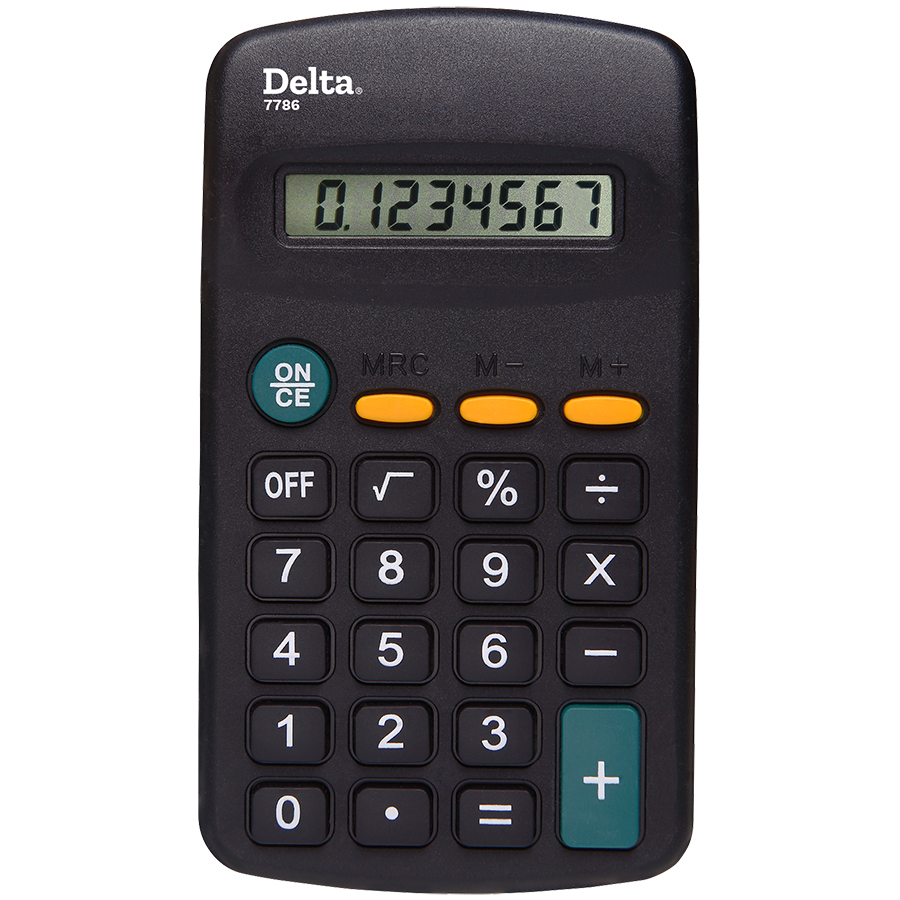 CALCULADORA BOLSILLO 8 DIG.7786    DELTA