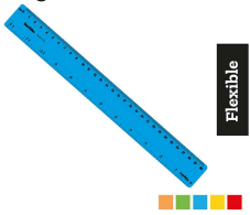 REGLA ESC.PLAST. 30CMS FLEXIBLE BARRILIT