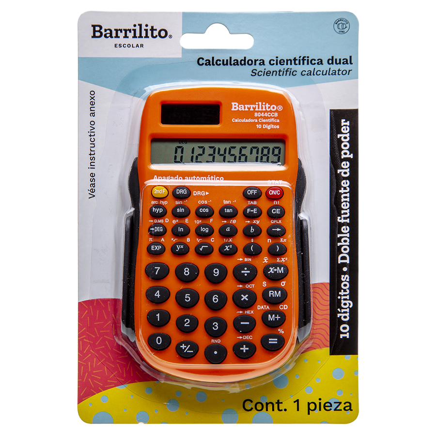 CALCULADORA CIENT. 10 DIG.8044CCB BARRIL