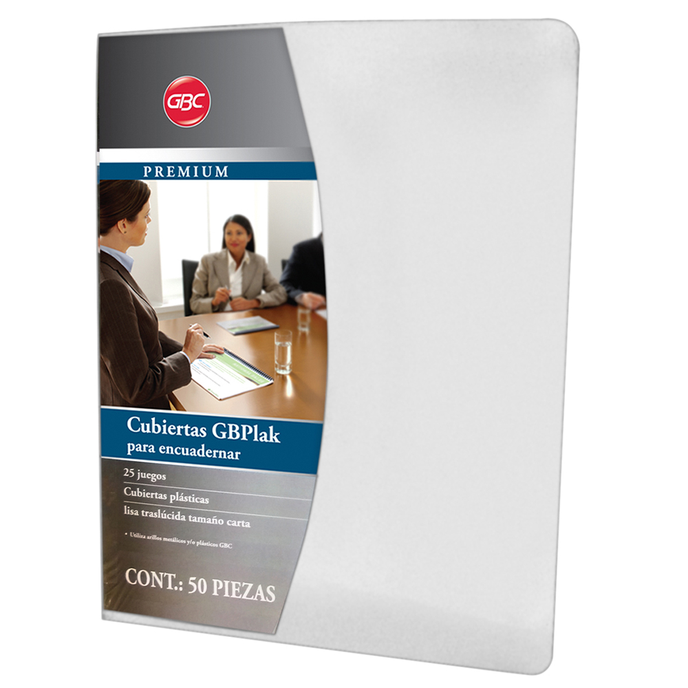 PASTA CTA.PLAST.TRANSPARENTE    LISO GBC 035439 25JGS 16PTS P