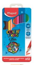 LAPIZ DE COLOR C/12 LARGOS COL.PEPS MET. 320142 832014ZV MAPE