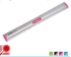 REGLA DE  ALUMIN.30CMS C/CLIP   BARRILIT