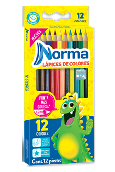 LAPIZ DE COLOR C/12 LARGOS         NORMA