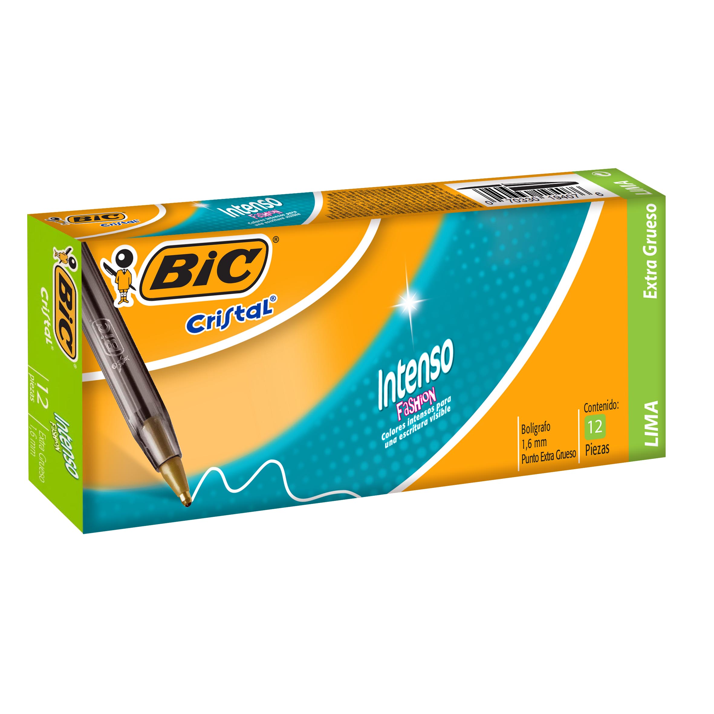 BOLIGRAFO MED. CRISTAL FASHION LIMON BIC