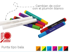 MARCADOR MAGICO P/COL. 8PMC C/8  BARRILI 975342
