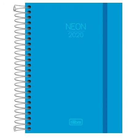 AGENDA 2020 ESPIRAL NEON AZUL    TILIBRA 141905 1DíA X PAG.SA