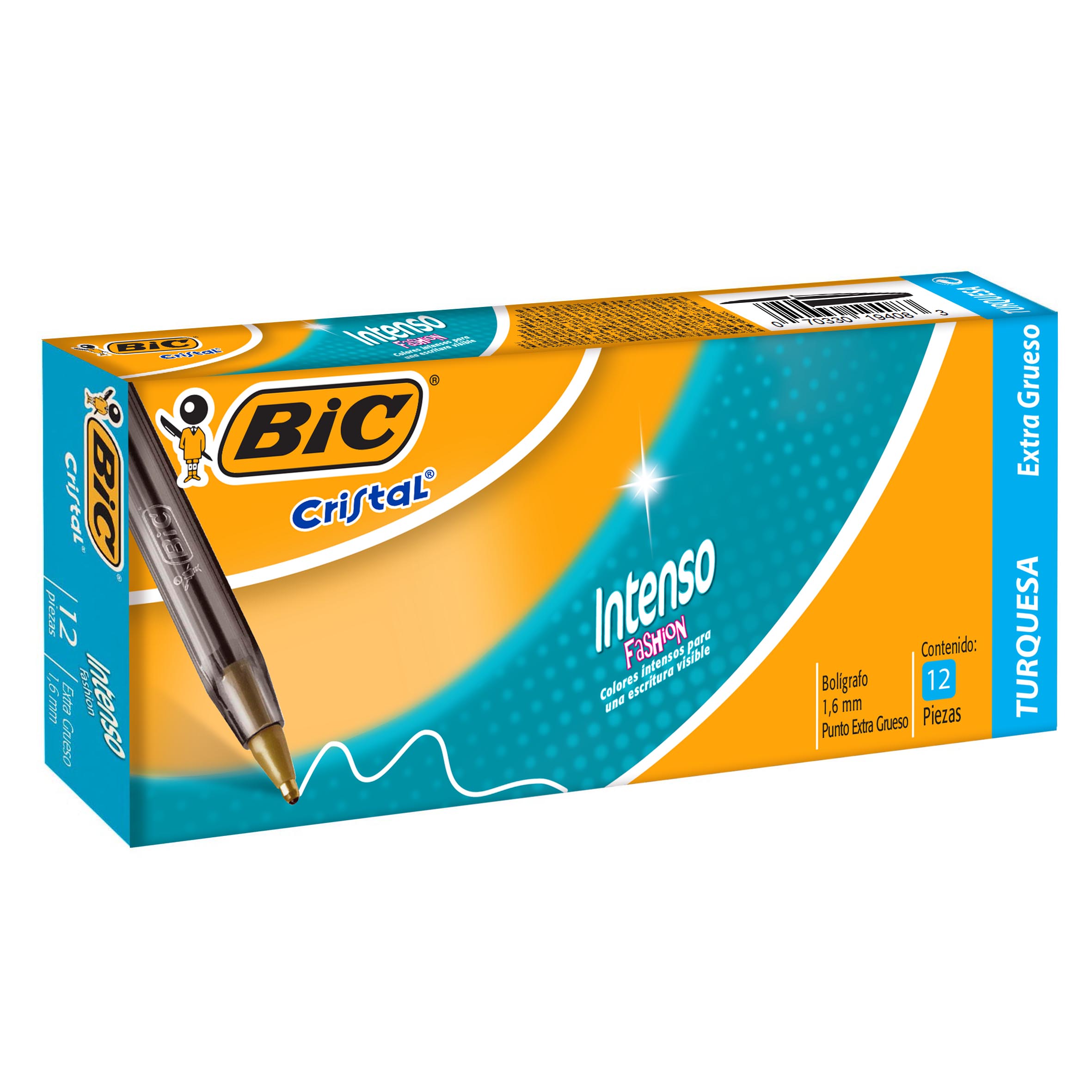 BOLIGRAFO MED. CRISTAL FASHION TURQU BIC