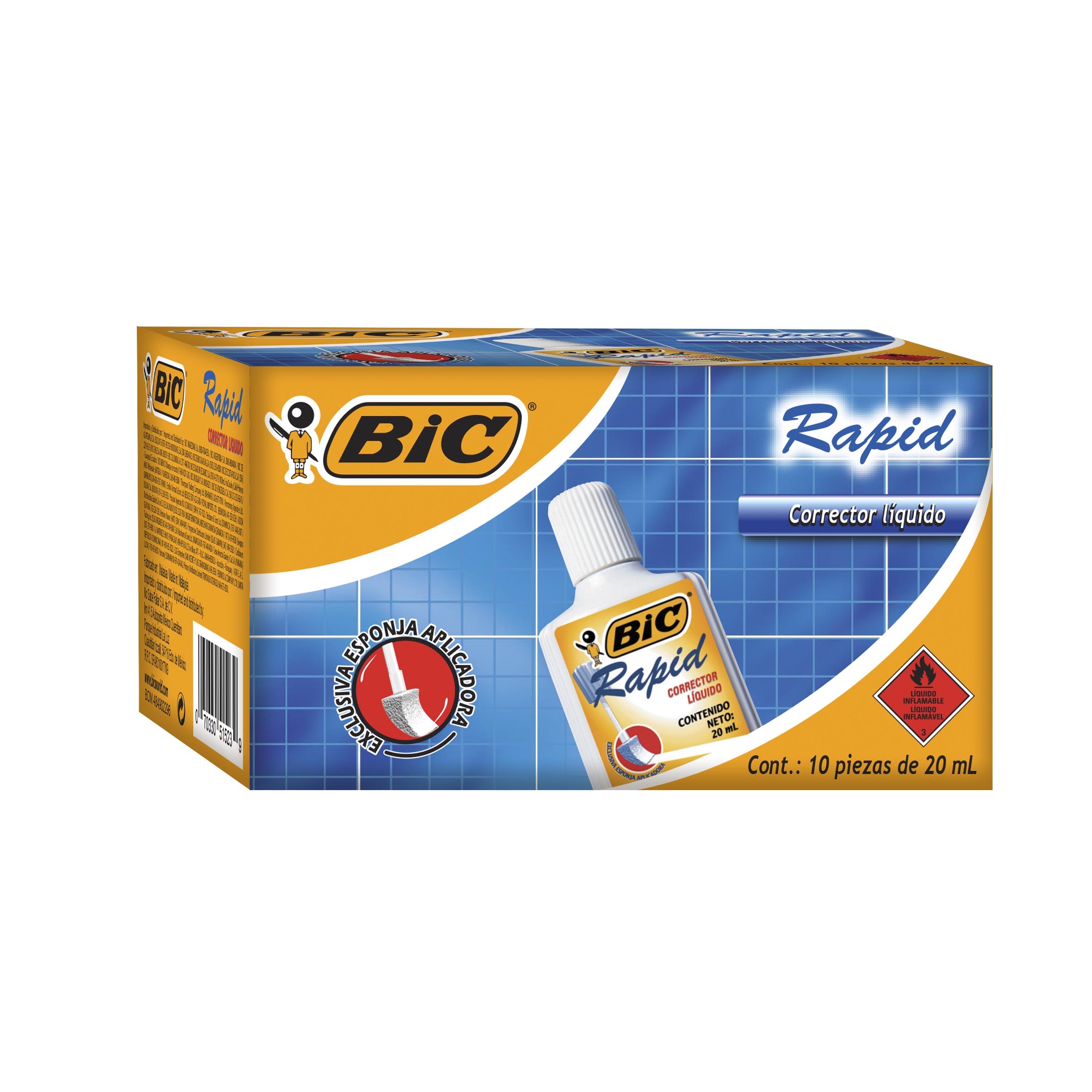 CORRECTOR LIQUIDO BCO. 20ML RAPID    BIC