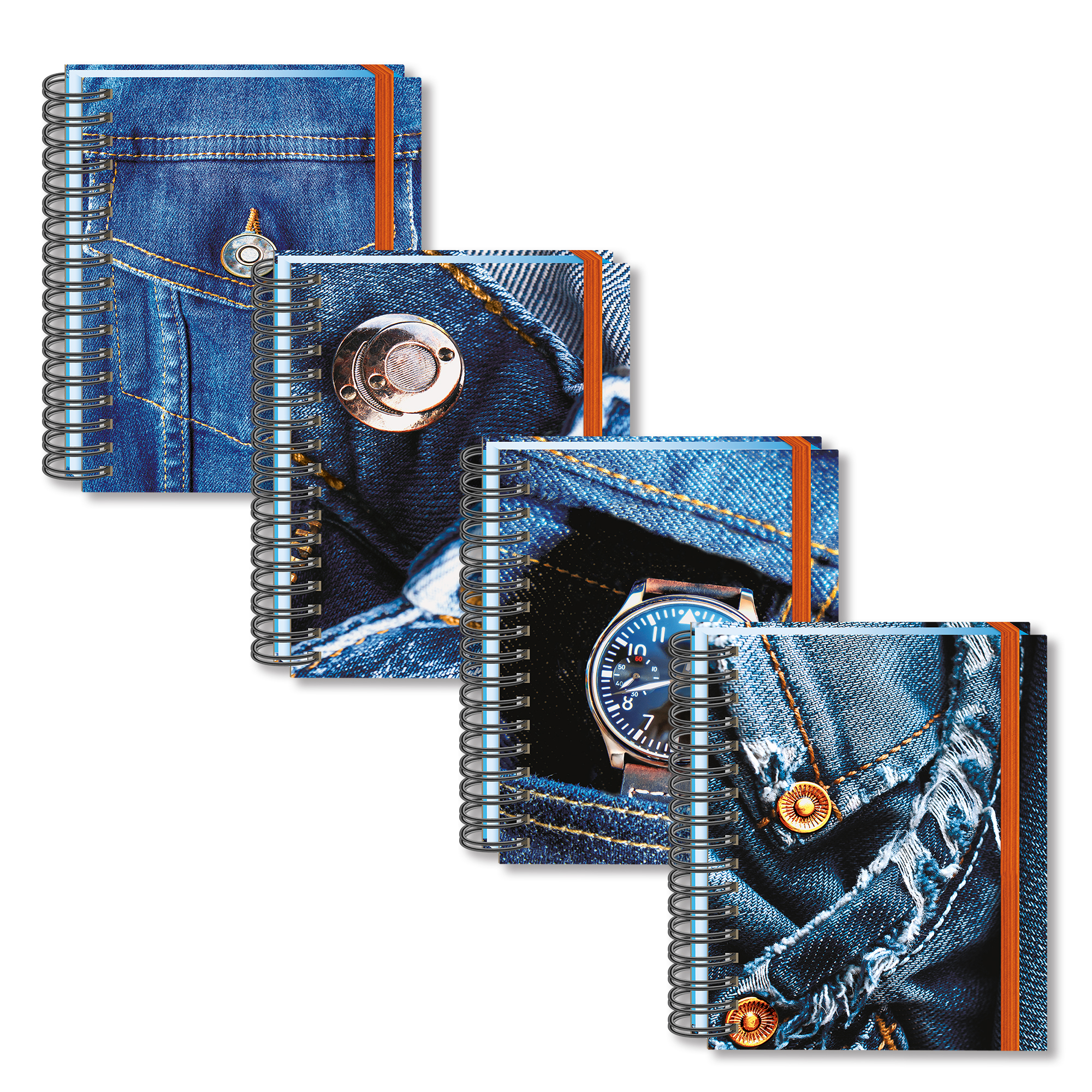 CUADERNO MINI RAYA 100H MEZCLILLA PRINTA 133160 A6MEZRY MINI
