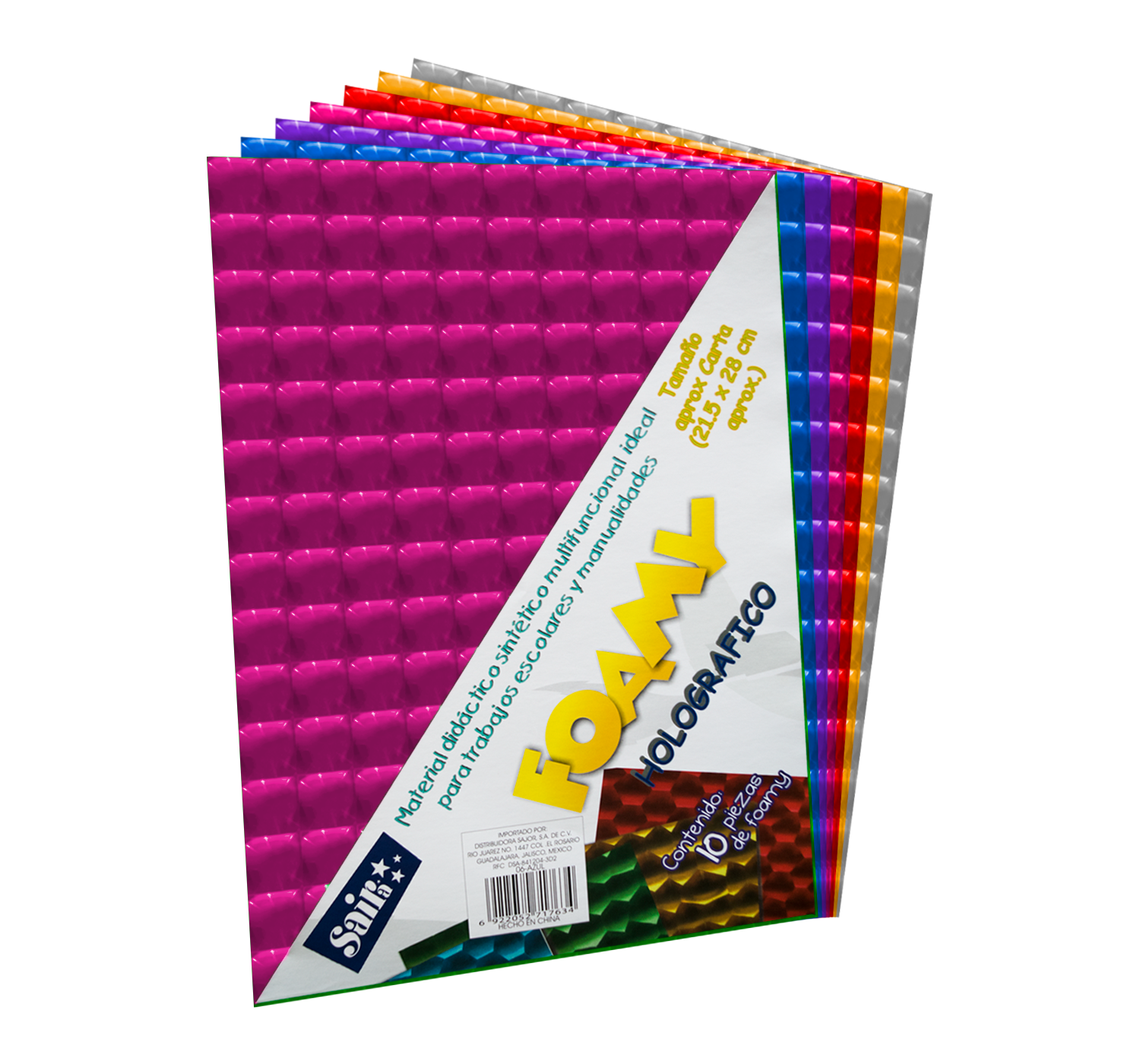 FOMI CARTA FUCSIA   HOLOGRAF. C/10 SAIRA 717627 05-FUCSIA