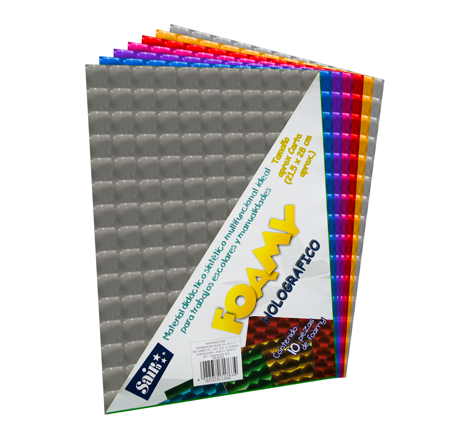 FOMI CARTA PLATA    HOLOGRAF. C/10 SAIRA 717597 02-PLATA