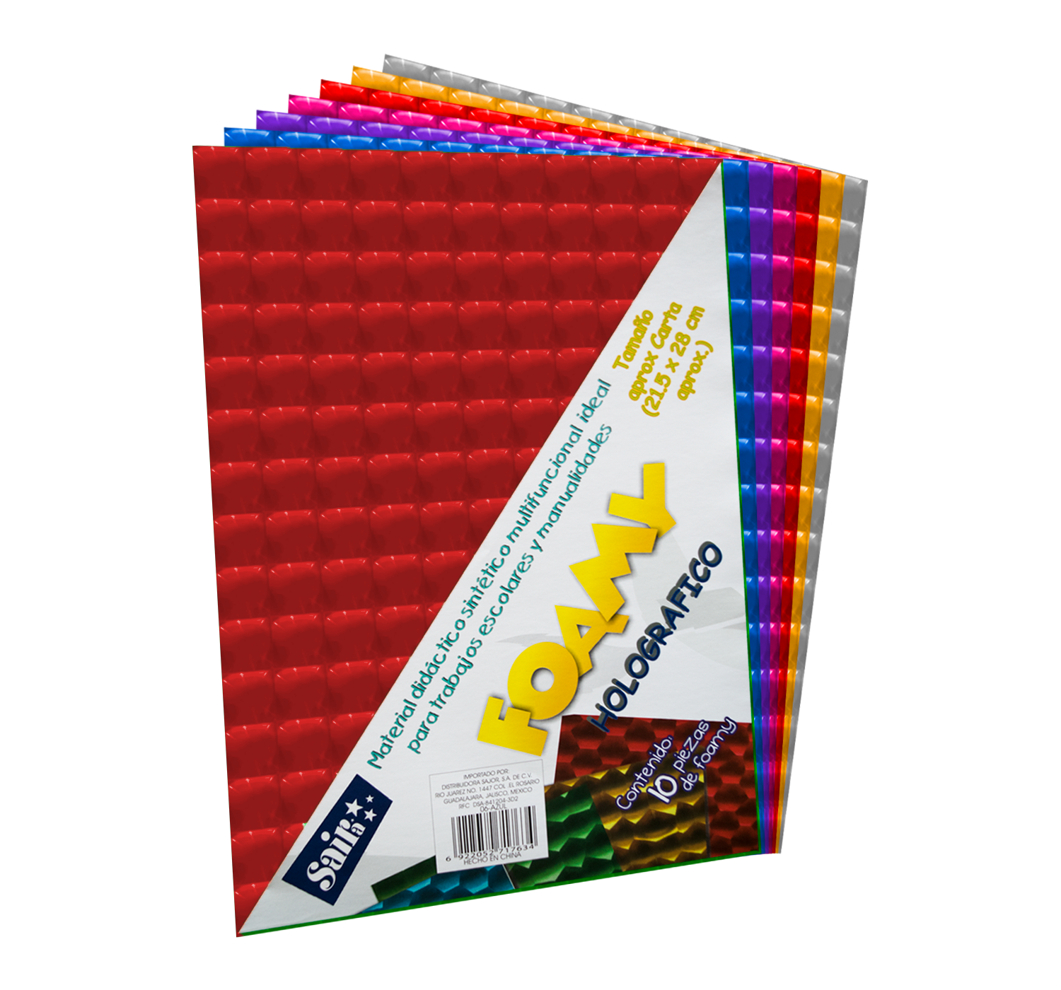 FOMI CARTA RJO.HOLO.C/10           SAIRA 717580 HOLOGRAFICO