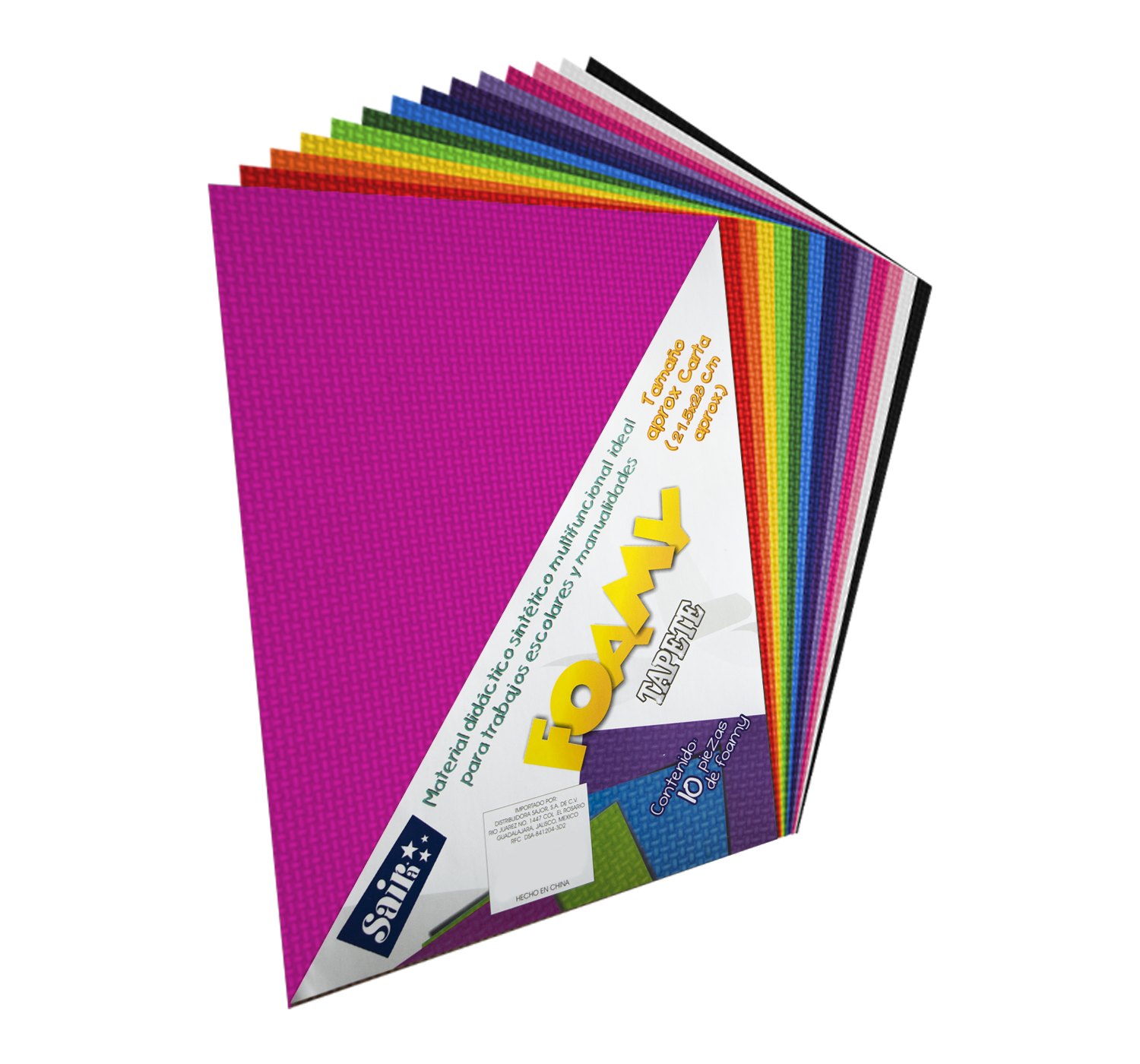 FOMI CARTA FIUSHA   TAPETE    C/10 SAIRA 151045 02 20.5X27CM