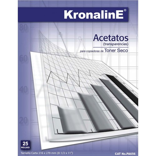 ACETATO P/COPIADORA T/C C/025  KRONALINE 126568 PA656 (216X27