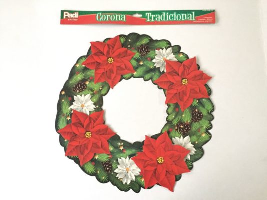 ADORNO SUAJADO CORONA TRAD.NAVIDEÑA PADI 012977    (40X44CM)