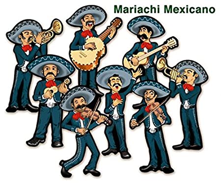 ADORNO SUAJADO MARIACHI MEX.C/8PZA  PADI 010775 1077-5 PROD.D
