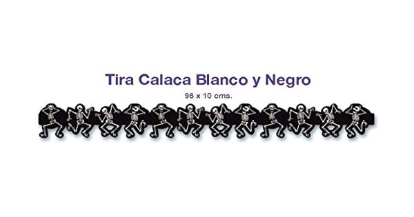 Z ADORNO TIRA CALACA BCO.Y NGO. C/02  PA 008635 863 (96X10CMS