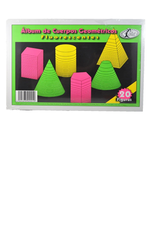 ALBUM DE CUERPO GEOMETRICO FLORESENTE MP 112275 AFGF C/20 FIG