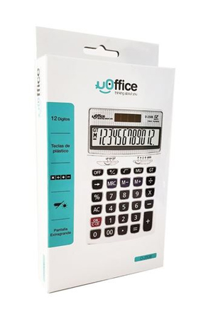 CALCULADORA ESCRIT.12 DIG. D-2506 UOFFIC 540189