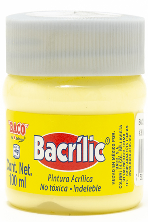 PINTURA ACRILICA 100ML AMAR.PAS.380 BACO