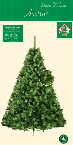 ARBOL NAVIDEÑO AUSTRO VERDE     DE 190CM 106671 7930600100 JA